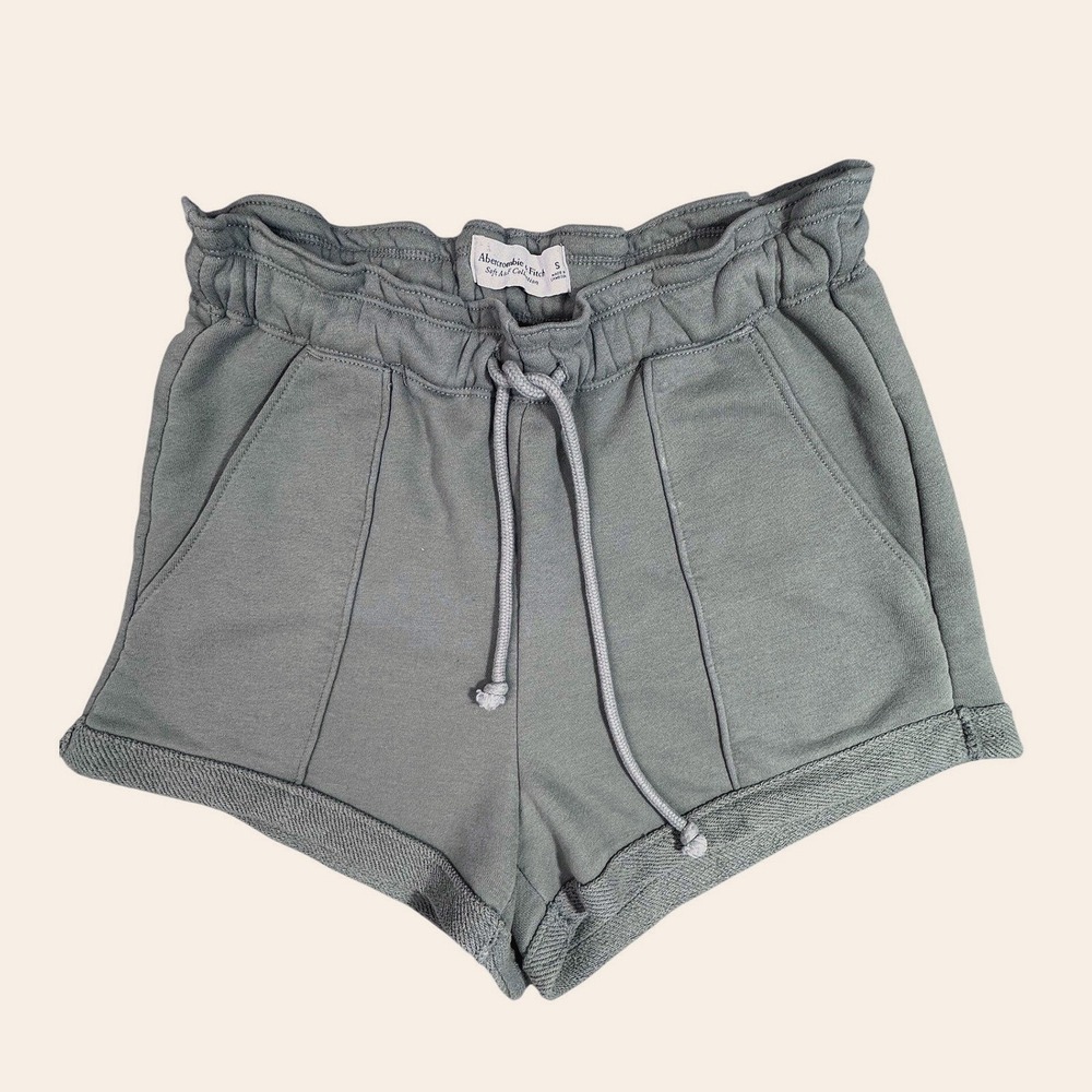 Abercrombie & Fitch Soft A&F Collection Sage Green Lounge Shorts Womens Small